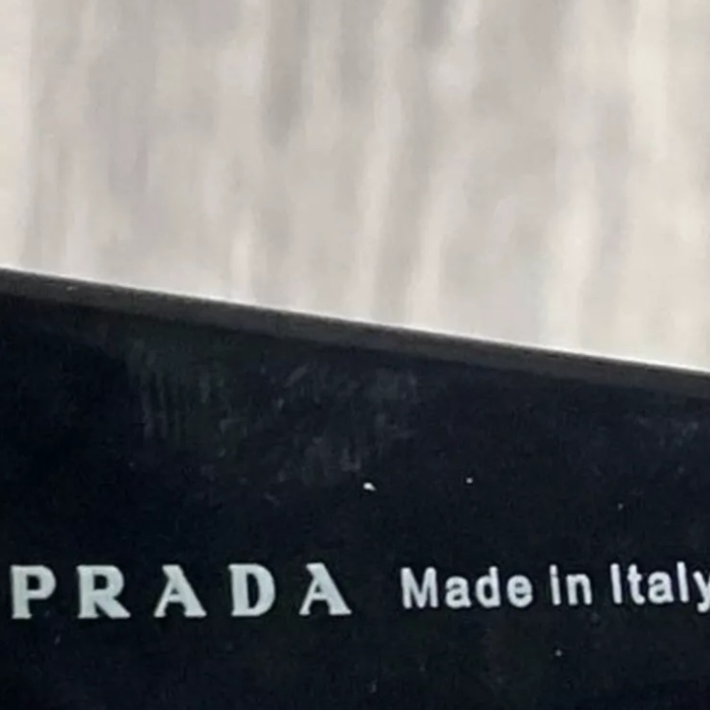Authentic Prada Black Wrap Sunglasses with Case and Certificate of Authenticity - Picture 7 of 9